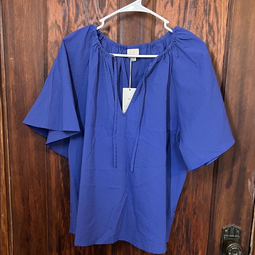 a new day Royal Blue Women's Blouse